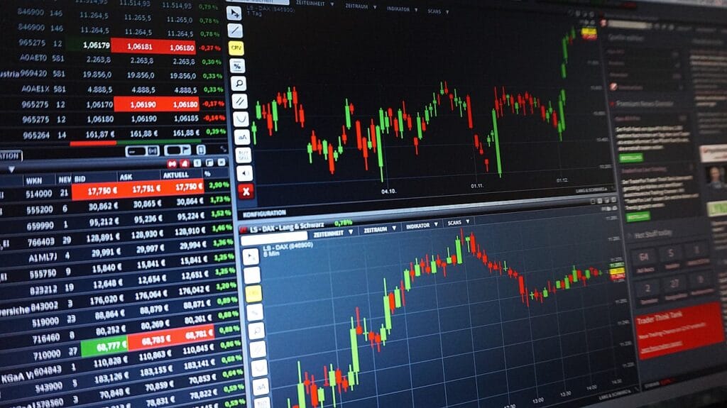chart, trading, stocks, investing